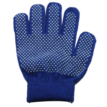 NMSAFETY gant tricoté demi-doigts avec pois pvc